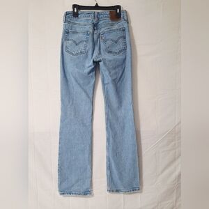 Levi's Men's Premium Denim Blue Jeans Low Pitch Boot W24 L33 Light Wash Straight